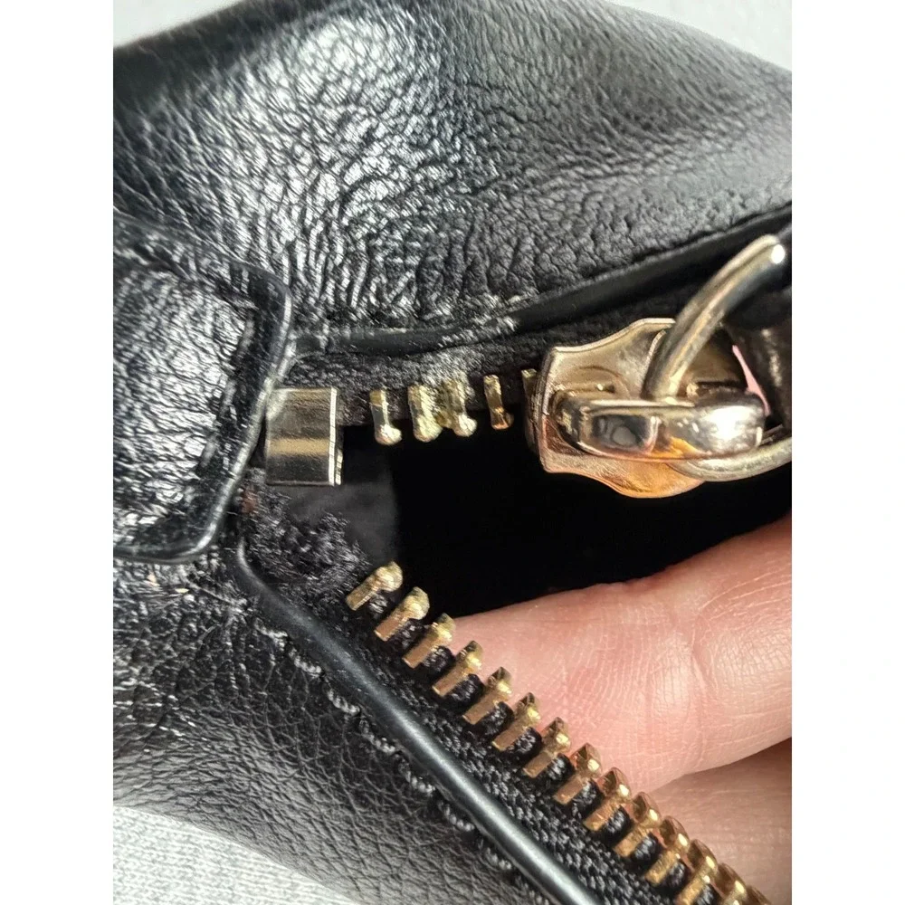 Kate Spade New York Black Pebbled Leather Crossbody Bag Gold Hardware - Picture 9 of 10